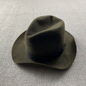 Worth And Worth Hat Adult Size 7 Green Felt Mark Shale Fedora Luxury Casual Men